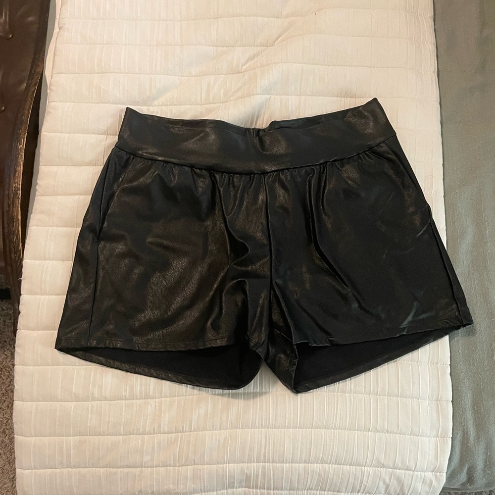 Spanx Faux Leather Shorts